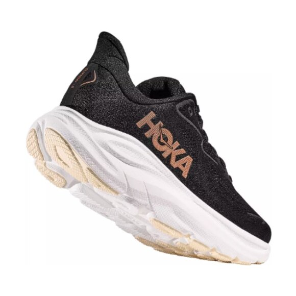 Women's Clifton 10 "Black/Rose Gold" Hoka Sneaker - Picture 7 of 7